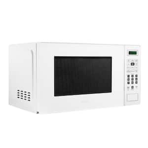 17.32 in. 0.7 cu. ft. Countertop Microwave in White with Auto Cook, Express Cook, Child Safety Lock