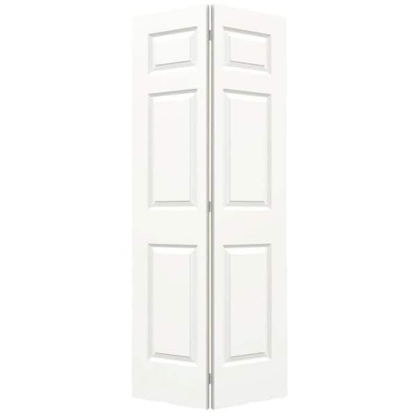 JELD-WEN 36 in. x 80 in. Colonist White Painted Smooth Molded Composite Closet Bi-fold Door