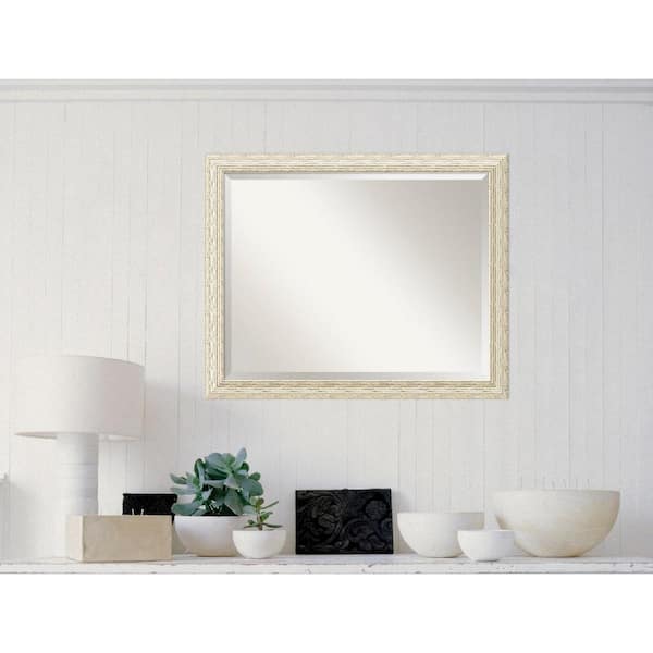 Amanti Art Medium Rectangle Gold Casual Mirror (25.5 in. H x 31.5 in. W)