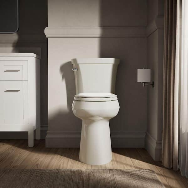 KOHLER Highline Extra Tall 12 in. Rough In Elongated Toilet Bowl Only in Biscuit, Seat Not Included