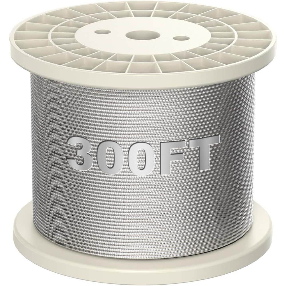 300 ft. .19 in. W 304 Stainless Steel Cable, 7 x 19 Strand, 3700 lbs. Strength, Marine Grade price history on PriceWatchPro