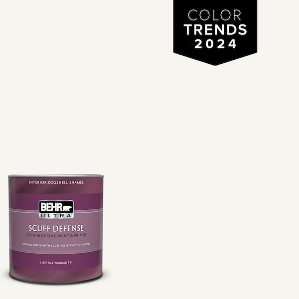 BEHR ULTRA 1 qt. Designer Collection #DC-001 Whipped Cream Extra Durable Eggshell Enamel Interior Paint & Primer