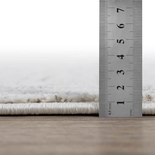 Nizza Collection Naples Ivory 2 ft. x 7 ft. Contemporary Runner Rug