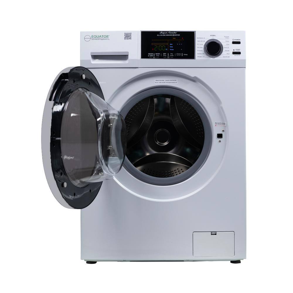 White 1.62cf Ventless All-in-One Washer Dryer with LED Control Panel