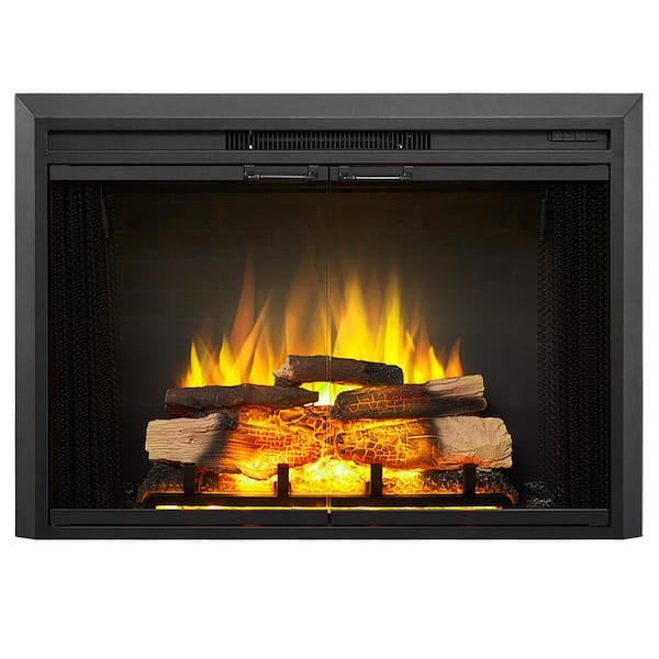 Edendirect 35 in. Electric Fireplace Insert with Remote Control, Adjustable Flame Brightness and Speed, 750/1500W