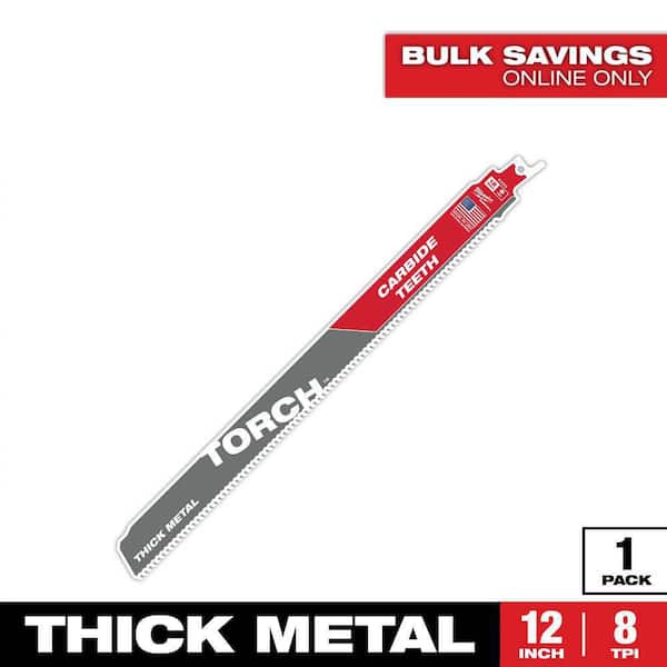 Milwaukee 12 in. 8 TPI TORCH Carbide Teeth Thick Metal Cutting