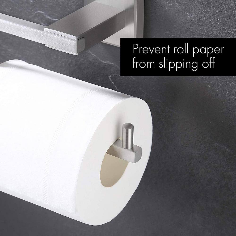 Brushed Nickel Wall Mounted Square Toilet Paper Holder