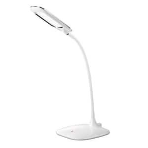 10 in. White LED Desk Lamp with 3 Level Brightness and Touch Sensitive Technology