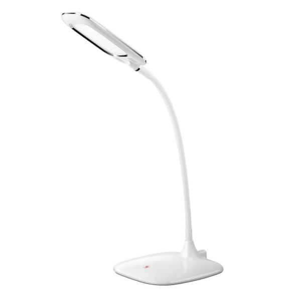 ProHT 10 in. White LED Desk Lamp with 3 Level Brightness and Touch Sensitive Technology