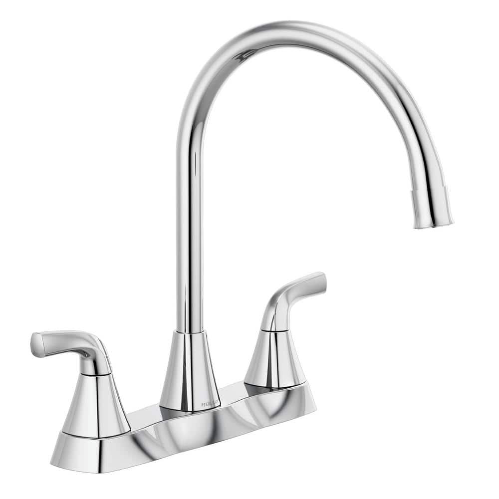 Parkwood Chrome Double Handle High-Arc Kitchen Faucet
