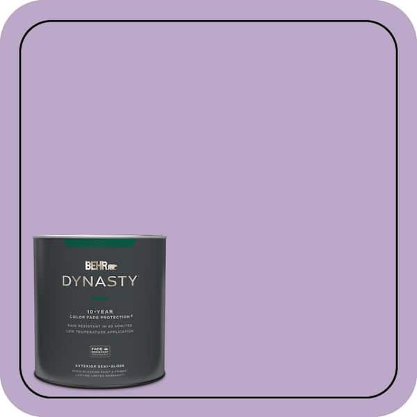 BEHR DYNASTY 1 qt. #M570-4 Cyber Grape Semi-Gloss Enamel Exterior Stain-Blocking Paint & Primer