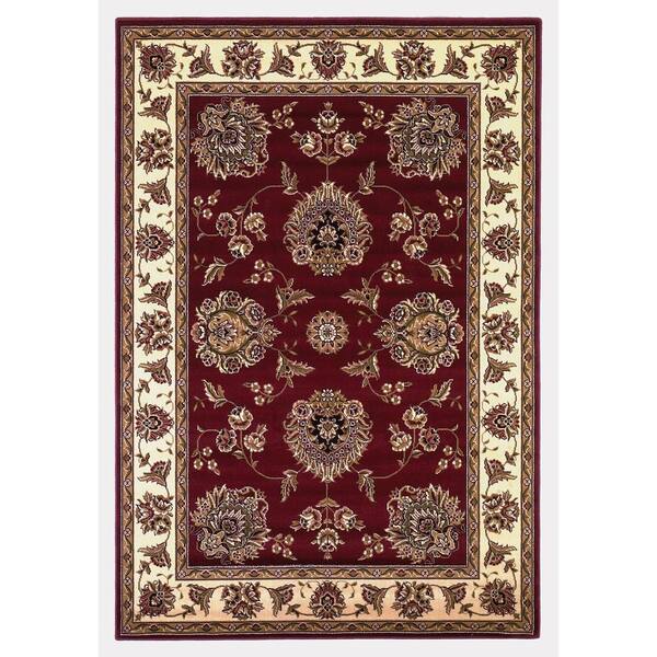 Millerton Home Cristina Red Ivory 8 Ft, Home Depot 8 Foot Round Area Rugs