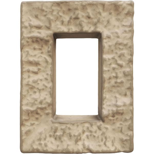 Universal Electrical Cover for EverStone Faux Stone Siding Panels, 5 1/2"W x 1 7/8"D x 7 3/8"H, Adobe Color