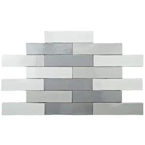 Alaska Craquelle Gris 3 in. x 12 in. Ceramic Wall Tile (4.16 sq. ft./Pack)