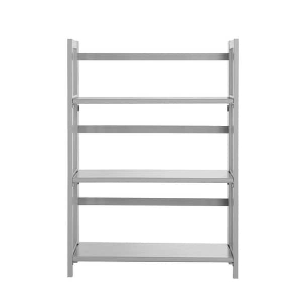Casual Home Grey Folding/Stacking Open Bookcase