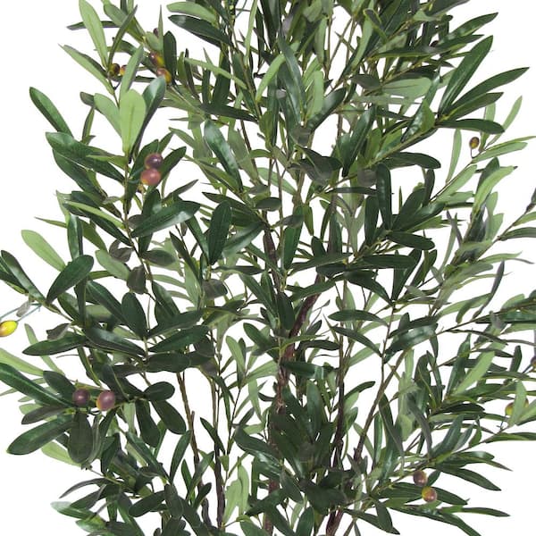 Fencer Wire 7 ft. Green Artificial Olive Tree, Faux Plant in Pot for Indoor  Home Office Modern Decoration Housewarming Gift HDFT-CHOV8401 - The Home  Depot