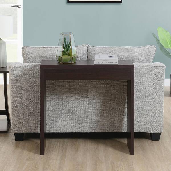Convenience Concepts Northfield 31.5 in. L Espresso Rectangle Wood Entryway Hall Console Table