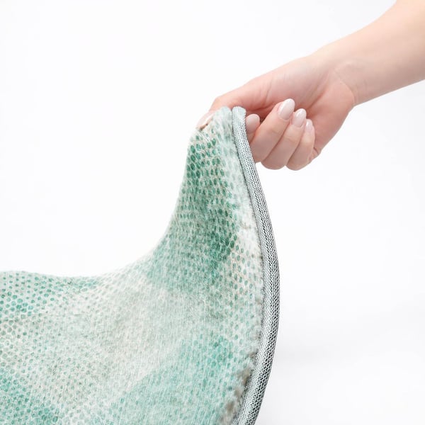 Dream Shag Premium Machine Washable Abstract ADS539 Teal 10 ft. x 14 ft. Area Rug