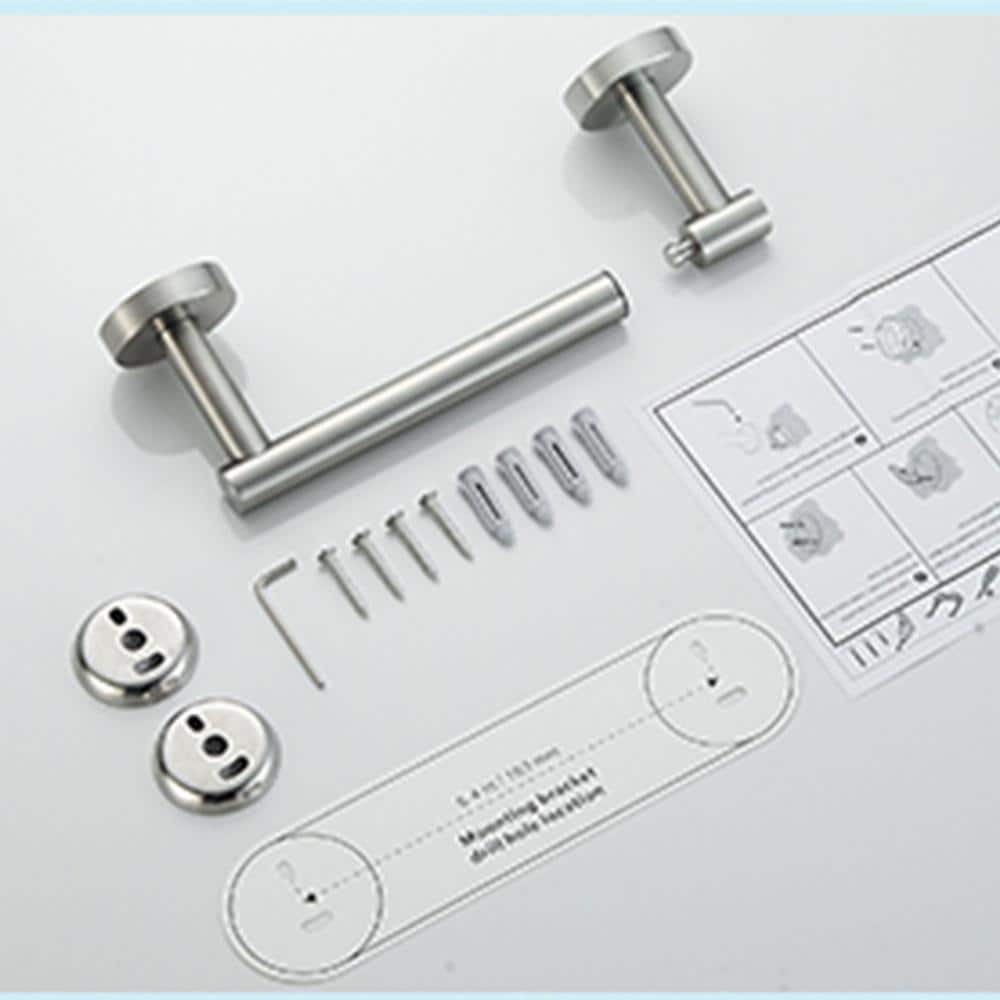 Brushed Nickel Stainless Steel Wall Mounted Toilet Paper Holder