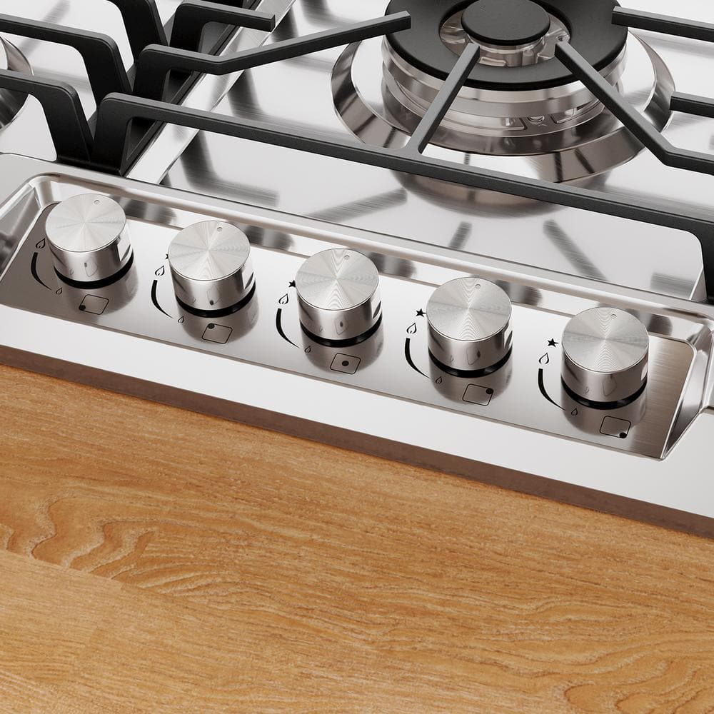 Empava 36 Inch Stainless Steel 5-Burner Gas Cooktop