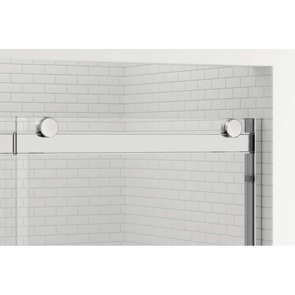 Rotolo 60" Oil Rubbed Bronze Semi-Frameless Sliding Shower Door