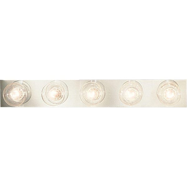 Progress Lighting Broadway Collection 5-Light Polished Chrome Traditional Bath Vanity Light