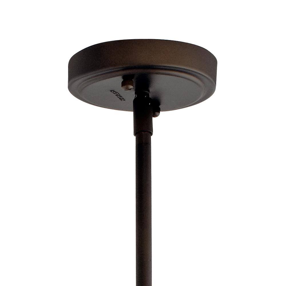 Clear Glass Teardrop Pendant Light with Bronze Finish