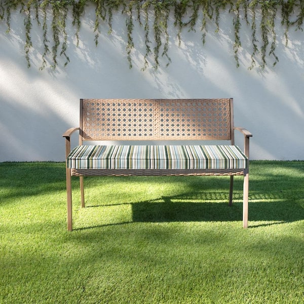 Greendale Home Fashions Sunset Stripe 44 in. x 17 in. Rectangle Outdoor  Bench/Swing Cushion OC4805-SUNSET - The Home Depot