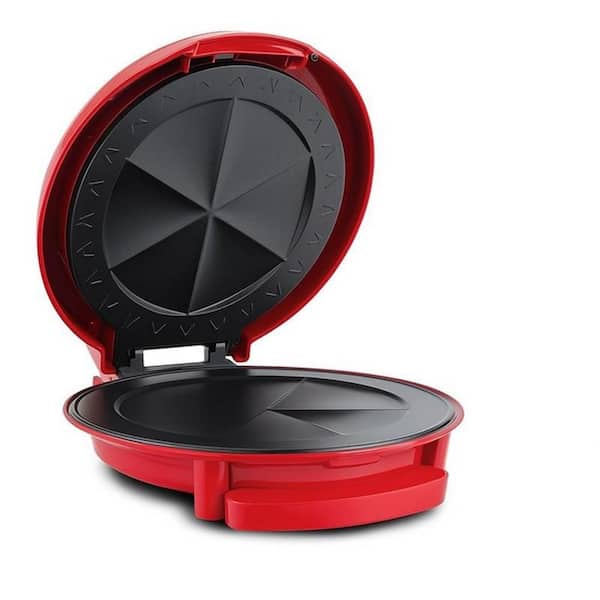 EQD851 11 in. Red Sandwich Maker or Quesadilla Maker