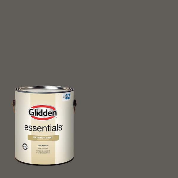 Glidden Essentials 1 gal. PPG1008-7 Stone's Throw Satin Exterior Paint