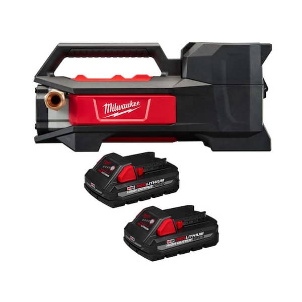 Milwaukee M18 18-Volt 1/4 HP Lithium-Ion Cordless Transfer Pump with M18 High Output CP3. 0 Battery 2PK
