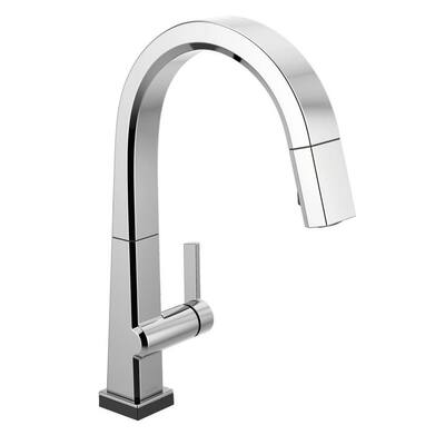 Pivotal Single-Handle Pull-Down Sprayer Kitchen Faucet with Touch2O Technology and MagnaTite Docking in Chrome