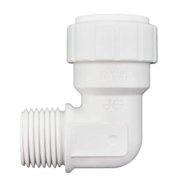John Guest SpeedFit 1/2 in. Plastic 90-degree Push-to-Connect Male Fixed Elbow Fitting (5-Pack)