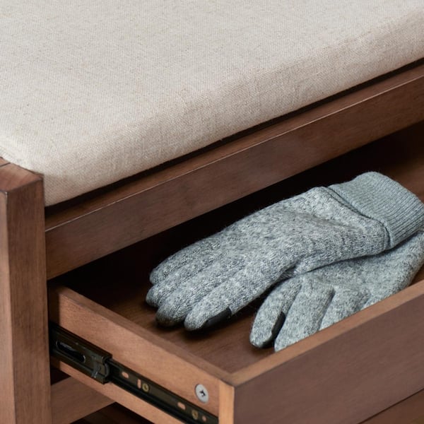 Home decorators collection wood entryway bench with flip top and concealed storage discount