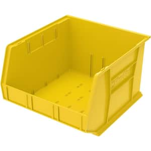 30270 Series, 16 1/2 in. W x 18 in. D x 11 in. H, Yellow Plastic Stackable Storage Bins Hanging Organizer, 3-Pack