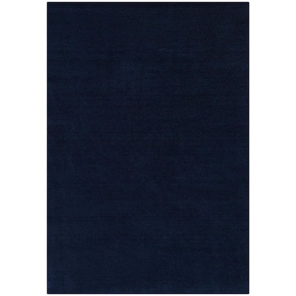 BALTA Elsie Dark Blue 5 ft. 3 in. x 7 ft. 7 in. Solid Area Rug