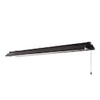 SHP 46.5 in. Black Integrated LED Shop Light 4000K in Cool White