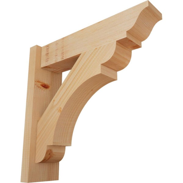 Ekena Millwork 6 in. x 20 in. x 20 in. Douglas Fir Olympic Traditional Smooth Outlooker