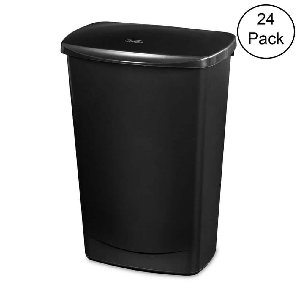 Sterilite 11.3 Gallon Lift Top Lid Wastebasket Kitchen Trash Can