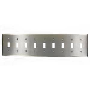 Stainless Steel 9-Gang Toggle Wall Plate (1-Pack)