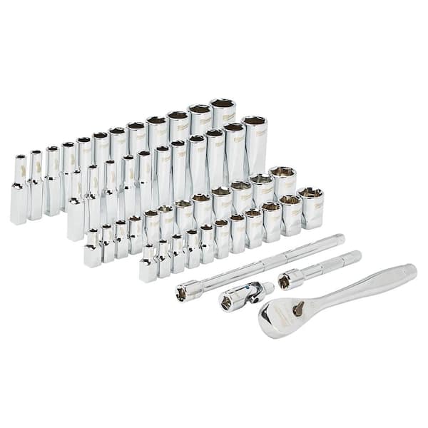 Milawaukee Ratchet, Socket and Bit Set 1/4 Inch 38 Pieces