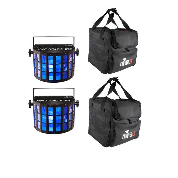 CHAUVET Mini Kinta IRC Lighting Effect (2-Pack) and Light Transport Case (2-Pack)