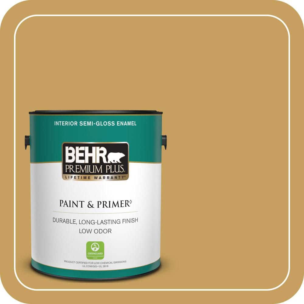 1 gal. #M300-5 Ginger Jar Semi-Gloss Enamel Low Odor Interior Paint & Primer price history on PriceWatchPro