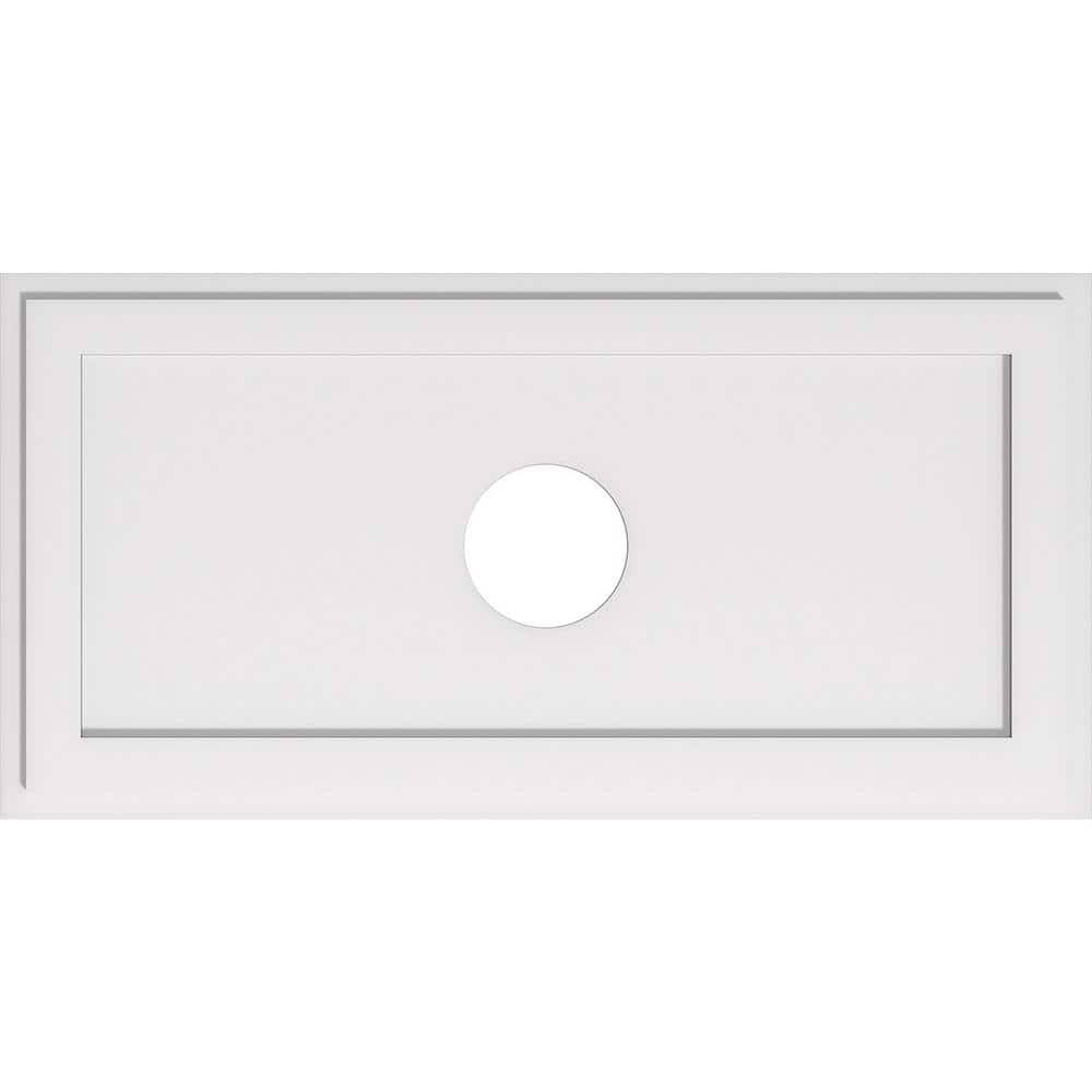 40 in. W x 20 in. H x 6 in. ID x 1 in. P Rectangle Architectural Grade PVC Contemporary Ceiling Medallion price history on PriceWatchPro