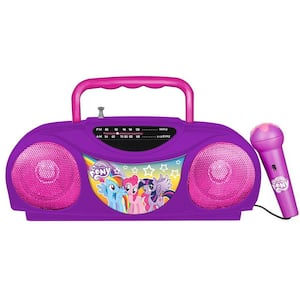 My Little Pony Portable Radio Speaker and Karaoke System with Microphone