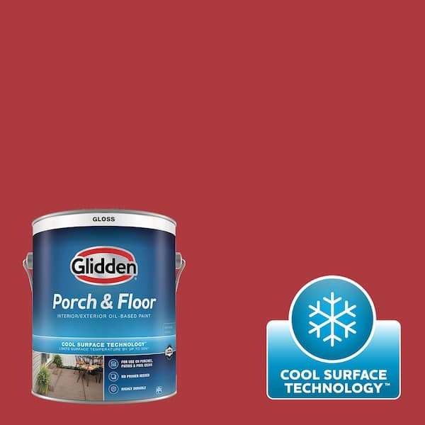 Glidden Porch and Floor 1 gal. PPG11877 Red Gumball Gloss Interior