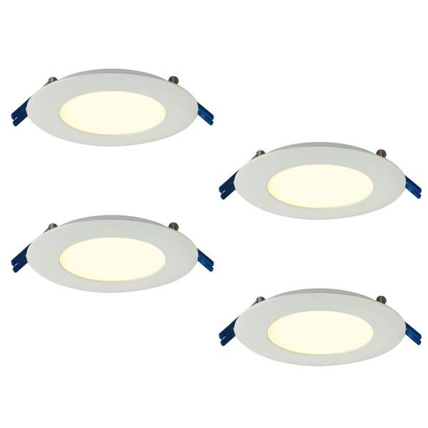 Illume Lighting Pro Series 4 in. Warm White 2700K Integrated LED Recessed Kit (4-Pack)