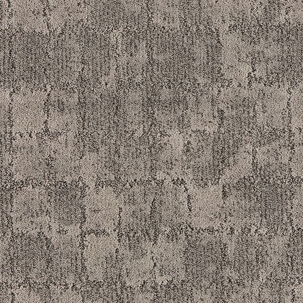 Posh Patterns Electric Gray 37 oz. Polyester Pattern Carpet - Installation Required