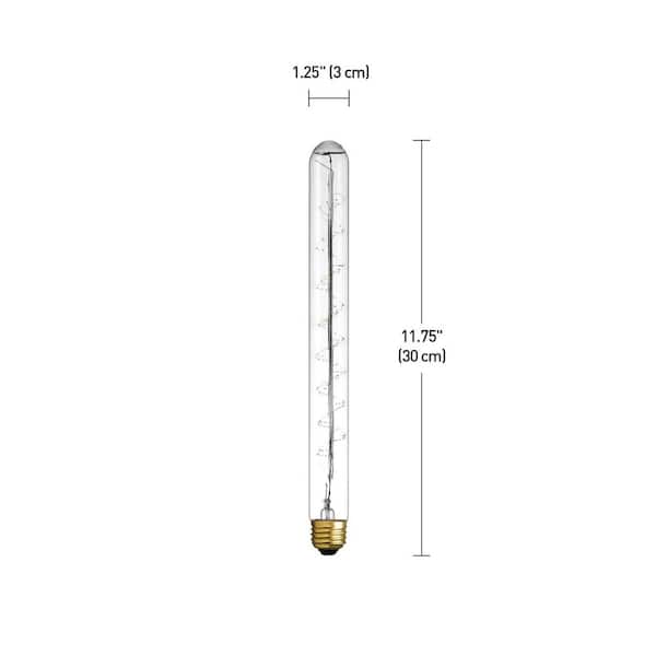 Globe Electric 60-Watt Designer Vintage T12 Incandescent Twister Light Bulb Globe Electric 60-Watt Designer Vintage T12 Incandescent Twister Light Bulb