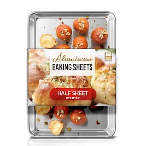 Aluminum Half Sheet Baking Pan Size, Steel Nonstick Cookie sheet Size 18 in. x 13 in. x 1 in.
